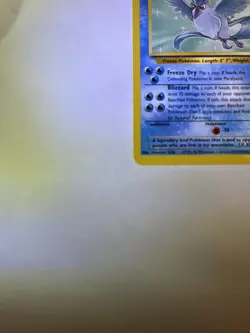 LP (Unlimited) Pokemon ARTICUNO Card FOSSIL Set 17/62 WOTC Wizards Non-Holo RARE - Image 3