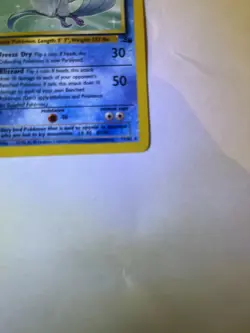 LP (Unlimited) Pokemon ARTICUNO Card FOSSIL Set 17/62 WOTC Wizards Non-Holo RARE - Image 4