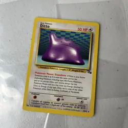 WOTC Pokemon TCG Ditto Fossil Regular Card 18/62 NM Condition - Image 2