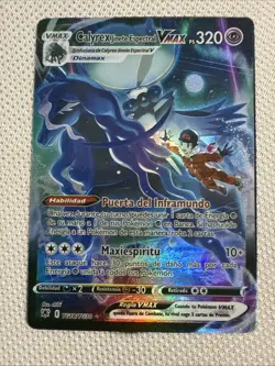 Calyrex VMAS Pokemon Fan Art Card Spanish TG18/TG30 - Image 1