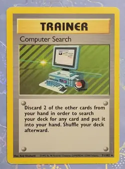 Computer Search 71/102 Base Set 1999 Pokemon Card LP - Image 1