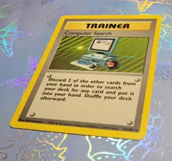 Computer Search 71/102 Base Set 1999 Pokemon Card LP - Image 3