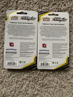 2x Sealed TEAM UP Blister Packs (Pikachu SM162 + Mimikyu SM163) Pokemon Cards - Image 3