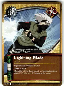 Lightning Blade - 106 - Naruto CCG Card - Image 1