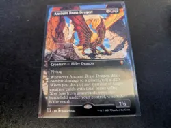 MTG Magic the Gathering Ancient Brass Dragon Borderless CLB! - Image 1