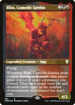 Foil - Blim, Comedic Genius (Foil Etched) - 592 / NM / English MTG - Image 1