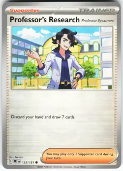 Professor's Research [Professor Sycamore] (Poke Ball Pattern) 125/131 Pokemon SV - Image 1
