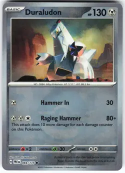 Duraludon (Poke Ball Pattern) 069/131 Pokemon SV: Prismatic Evolutions Holo NM - Image 1