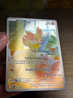 Fennekin 080 Pokemon Center Stamped Promo Chaos Rising + Ho-oh EBGAMES stamped - Image 2