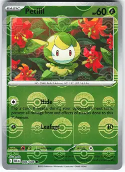 Petilil (Poke Ball Pattern) 006/086 Pokemon SV: Black Bolt Holo Common NM - Image 1