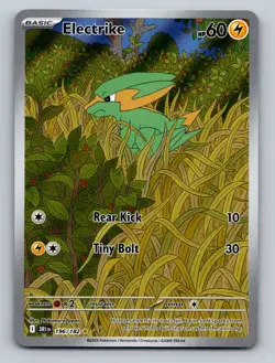 Pokemon TCG Electrike Holo Illustration Rare SV10: Destined Rivals 196/182 - Image 1