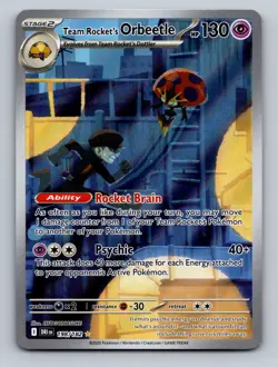 Pokemon TCG Team Rocket's Orbeetle Holo Illustration Rare SV10: Destined Rivals - Image 1