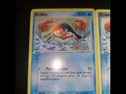 Lot Carte Pokemon Krabby 54/100 Ex Gardiens de Cristal Holo Stamped + Non Holo - Image 2
