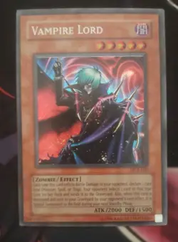 Vampire Lord - DCR-000 - Secret Rare - Unlimited - Moderate Play SEE PICS - Image 1
