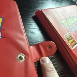 2x Vintage Pikachu Red Pokemon Binder 1999 Loaded With Yugioh And Pokemon WOTC - Image 2