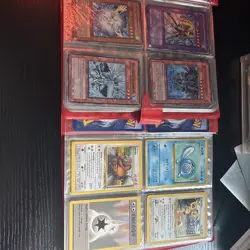 2x Vintage Pikachu Red Pokemon Binder 1999 Loaded With Yugioh And Pokemon WOTC - Image 5
