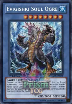 1st ed Evigishki Soul Ogre secret rare HA05-EN052 Yugioh - Image 1