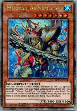 Yugioh Mermail Abyssmegalo RA04-EN191 1st Edition Quarter Century Secret Rare NM - Image 1