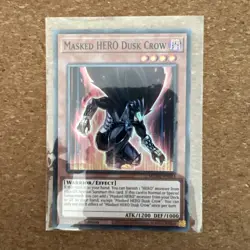Yugioh Masked Hero Dusk Crow MZMU-EN014 English Super Rare 1st Edition - Image 1