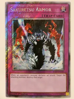 Sakuretsu Armor RA03-EN130 (Platinum Secret Rare) Yugioh! TCG - Image 1