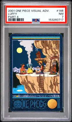 2001 Japanese One Piece Visual Adventure Luffy 146 PSA 7 NM Part 4 - Image 3