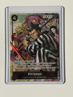 Bandai One Piece Card Game Kin'emon OP16-082 SR Foil Alt Art 6000 Cost 4 - Image 1