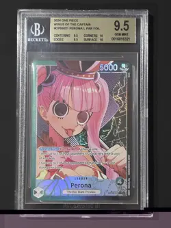 Perona 2024 One Piece Wings of The Captain #OP06-021 Alt Art BGS 9.5 - Image 1