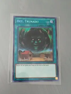 Yugioh Hey, Trunade! MP18-EN210 Secret Rare 1st Ed Near Mint Condition Card - Image 1