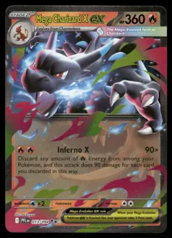 Pokemon Cards Mega Charizard X ex 013/094 Phantasmal Flames Double Rare NM *2 - Image 1