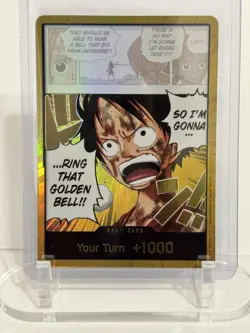 DON!! Card (Luffy) (Gold) - Adventure on Kami's Island (OP15-EB04) - Image 1