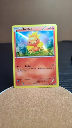 Pokemon TCG Set Of 3 TREECKO MUDKIP TORCHIC 2014 Sheen Holo Promo Cards - Image 3