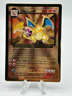 Charizard 4/102 Gold Metal Promo Celebrations Pokemon Card LP - Image 1