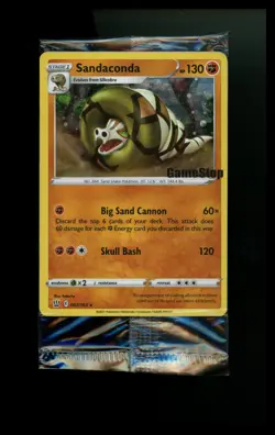 #2 Sandaconda 082/163 Gamestop Exclusive SEALED Promo SWIRL Pokemon Card TCG - Image 1