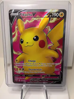 Pikachu V Full Art Vivid Voltage 170/185 Ultra Rare Pokemon Card Near Mint - Image 1