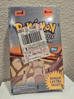 Topps Pokemon The First Movie Trading Cards Booster Box Sealed 11 Sealed Packs - Image 1