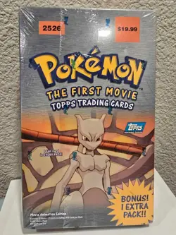 Topps Pokemon The First Movie Trading Cards Booster Box Sealed 11 Sealed Packs - Image 2