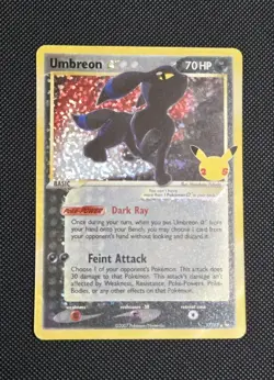 Umbreon Gold Star Celebrations 25th Anniversary Holo Pokemon Card Mint Condition - Image 1