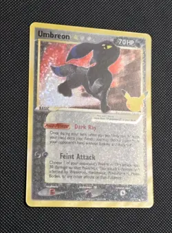 Umbreon Gold Star Celebrations 25th Anniversary Holo Pokemon Card Mint Condition - Image 5