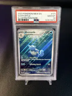 Pokemon 151 Wartortle Card 171/165 Illustration Rare, PSA 10 💎 - Image 1
