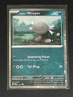 Paldean Wooper SVP 041 Black Star Promo Cosmos Holo Pokemon Card - Image 1