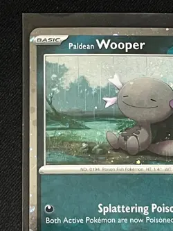 Paldean Wooper SVP 041 Black Star Promo Cosmos Holo Pokemon Card - Image 2