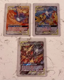 Pokemon 3 GX Tag Teams Cards: The 3 Birds Moltres & Zappos & Articuno - Image 1