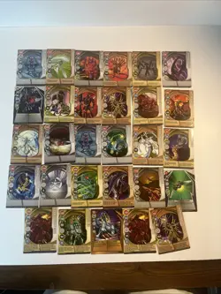 Bakugan Battle Brawlers Lot of 77 Metal and Magnetic Gate Cards RARE LARGE LOT - Image 4