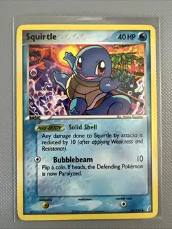 Pokemon Squirtle Crystal Guardians Card 64/100 Regular Non Holo Common - NP - Image 1