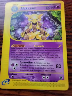 MP* - Pokemon Card Alakazam Non Holo 33/165 Rare Expedition Base Set (2002) - Image 1