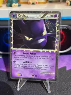 Pokemon TCG Crobat Prime Unleashed Holo Card 84/95 Rare Prime - Image 1