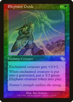 Elephant Guide FOIL Judgment HEAVILY PLD Green Uncommon MAGIC MTG CARD ABUGames - Image 1