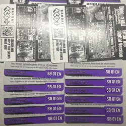 26 Count Dragon Ball Super Card Game Fusion World Code Cards SB01 English - Image 1