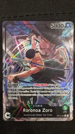 Roronoa Zoro Alt Art Leader OP12-020 Legacy of the Master English NM One Piece - Image 1