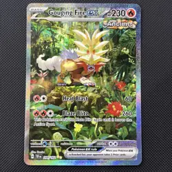 Pokemon TCG Gouging Fire EX 204/162 Special Illustration Full Art Card - Image 1